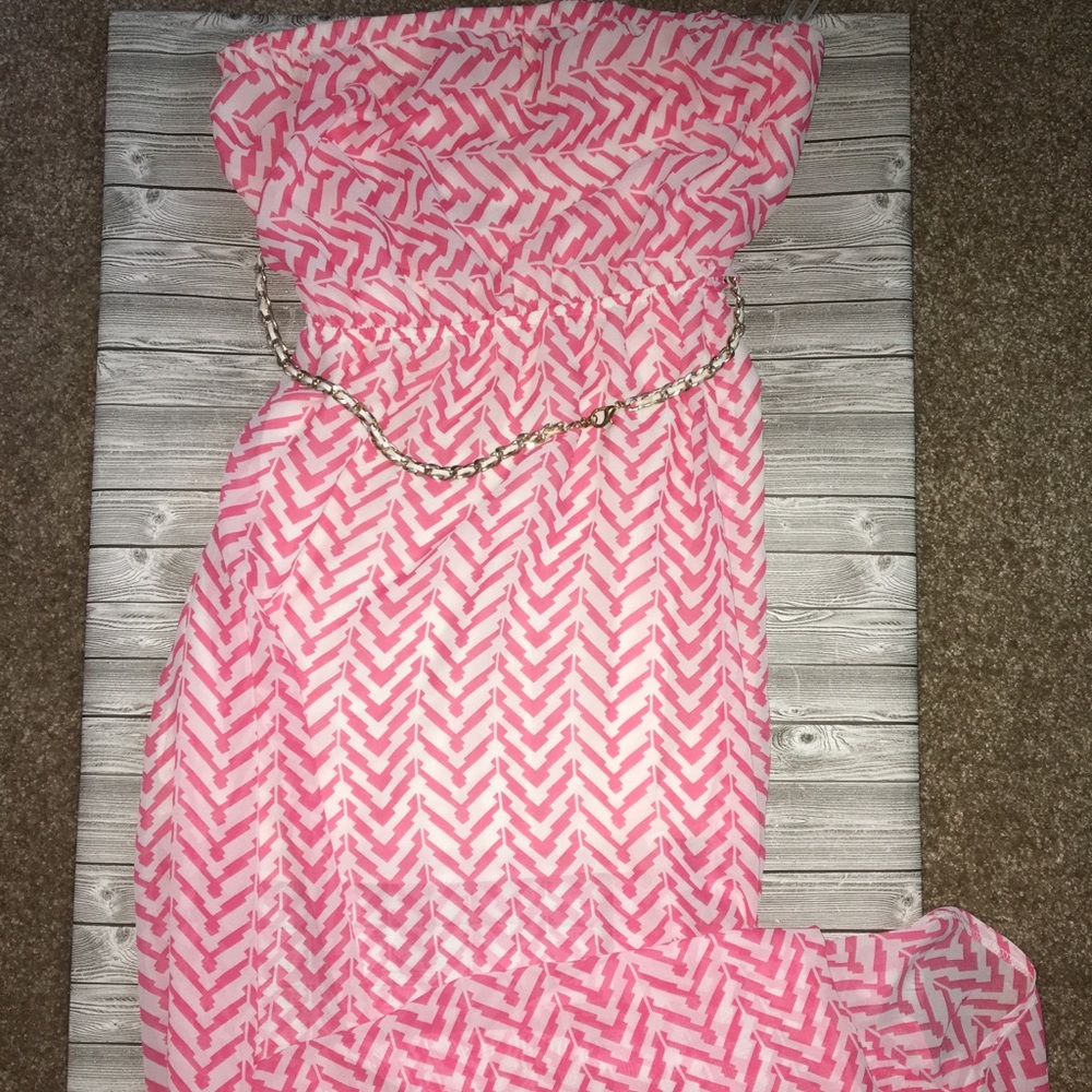 Coral maxi dress